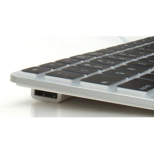 APKDC Keyboard Skins fits Wired Aluminium KB, WT ON BK US ENG.