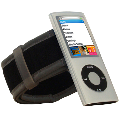 APN4AD Armband set fits iPod nano 4th Gen.; ICE CLEAR