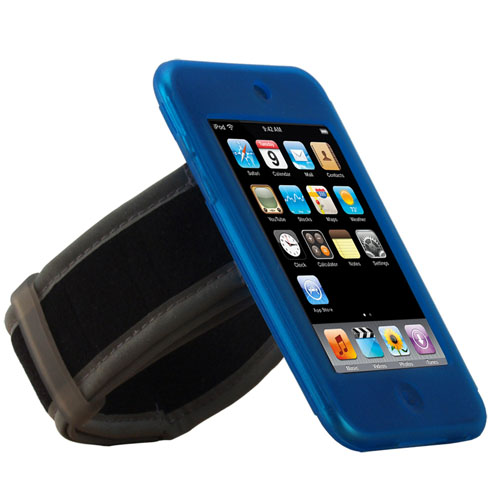 APT2AD Armband Set fits iPod touch 2nd Gen., 8,16,32 and 64GB; BLUE