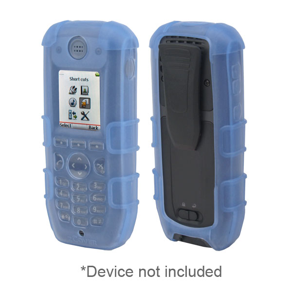 Dock-in-Case Rugg Healthcare Grade Back Open Silicone Case (ONLY) fits Ascom d81 & Avaya 3740/3745/3749, BLUE