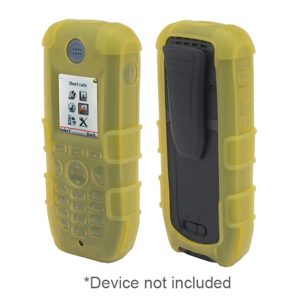 Dock-in-Case Rugg Healthcare Grade Back Open Silicone Case (ONLY) fits Ascom d81 & Avaya 3740/3745/3749, YELLOW