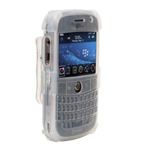 Silicone Carrying Case fits Blackberry Bold, Ice Clear