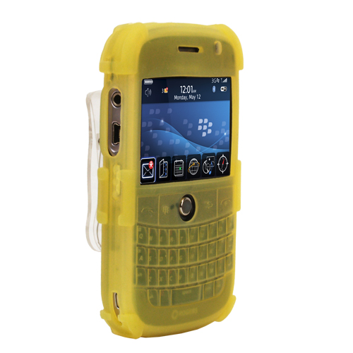 Silicone Carrying Case fits Blackberry Bold, Yellow