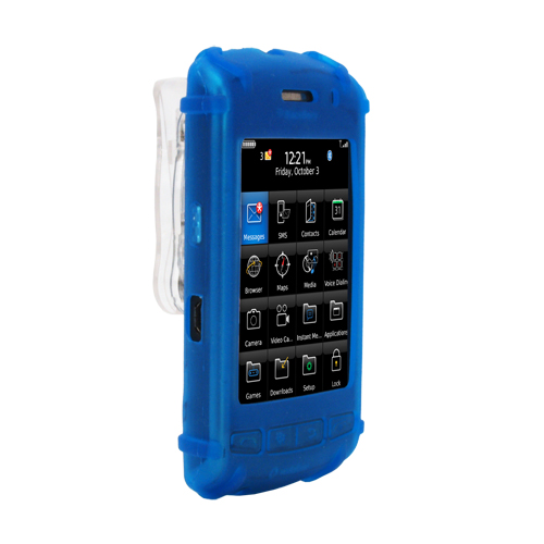Silicone Carrying Case fits Blackberry Storm, Blue