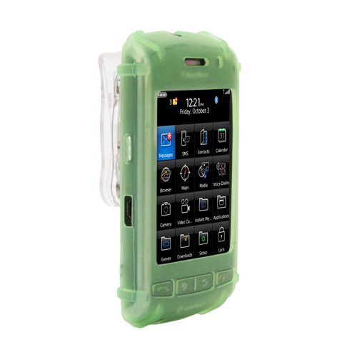 Silicone Carrying Case fits Blackberry Storm, Green