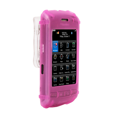 Silicone Carrying Case fits Blackberry Storm, Pink