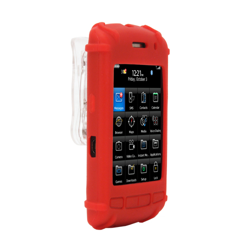 Silicone Carrying Case fits Blackberry Storm, Red