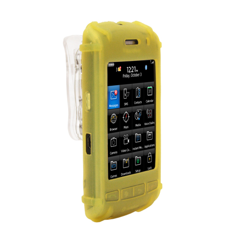 Silicone Carrying Case fits Blackberry Storm, Yellow
