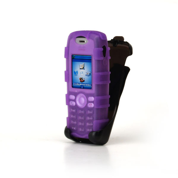 CI925R gloveOne CI925 fits Cisco Unified wireless IP phone 7925G/7925G-EX, Tough BackOpen Silicone Case w/ Holster Clip, PURPLE