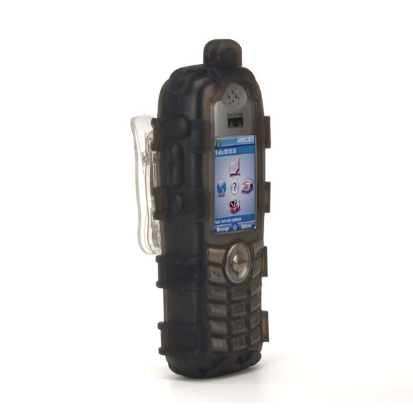 CI921H Dock-in-Case, Antenna protected, Ruggedized Silicone Case w/Universal Belt Clip for CISCO 7921G, GREY