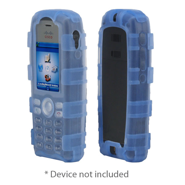 BackOpen Silicone Case fits Cisco 7925G/7925G-EX, Dock-in-Case, BLUE