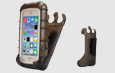 Back Open Ruggedized Healthcare Grade TPU Case w/Fixed Low Profile Clip Holster