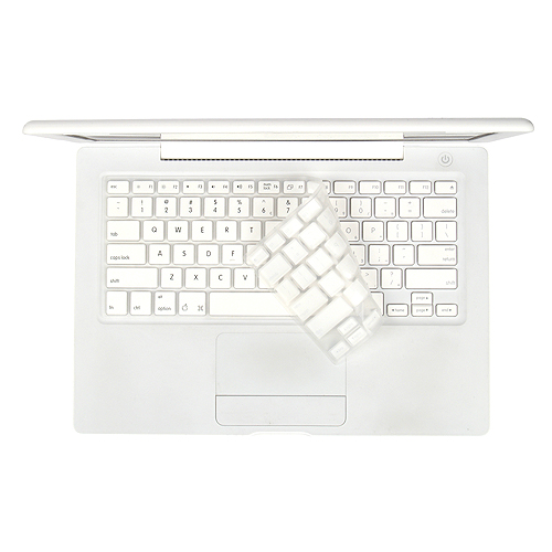 fits Apple MacBook(Before Late 2007 Model), Clear, Black character on White