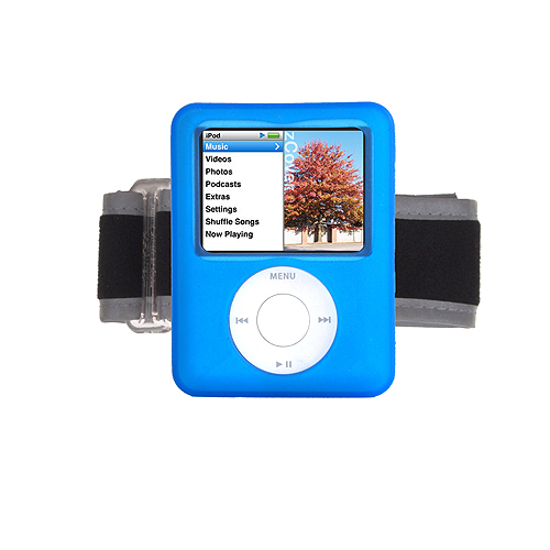 APN3AD Armband set fits iPod nano 3rd Gen.; BLUE
