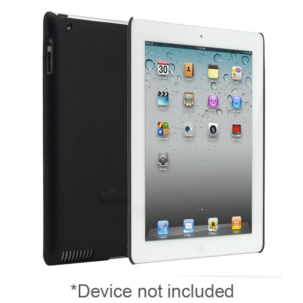 zCover gloveOne Leather Style ClipOn Case for Apple iPad 2, Tech-Leather BLACK