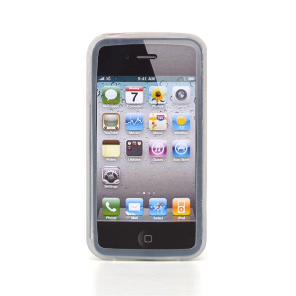 gloveOne iPhone 4G Full Open Silicone Case fits iPhone 4, CLASSIC PACK, ICECLEAR