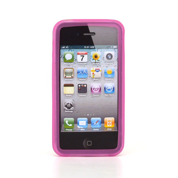 gloveOne iPhone 4G Full Open Silicone Case fits iPhone 4, CLASSIC PACK, PINK