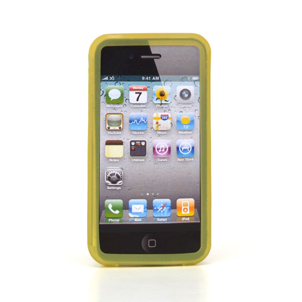 gloveOne iPhone 4G Full Open Silicone Case fits iPhone 4, CLASSIC PACK, YELLOW