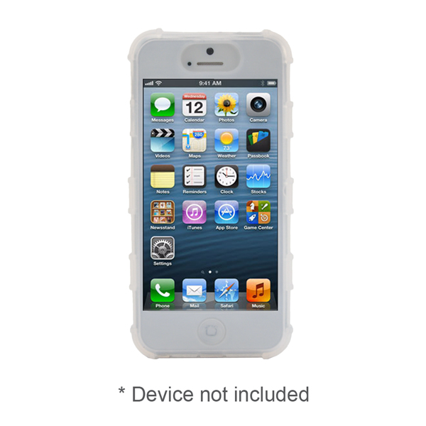 iPhone 5 Rugg Silicone Case, Dockable, CLEAR
