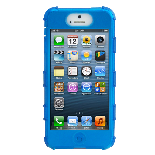 GloveOne iPhone 5 MacWorld Award Winner Design HealthCare Grade TPU Case, Dockable, BLUE