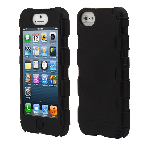 GloveOne iPhone 5 MacWorld Award Winner Design HealthCare Grade TPU Case w/Clam Shell, Dockable, BLACK