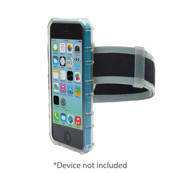 zCover GloveOne MacWorld Award Winning Designer HealthCare Grade TPU Case for Apple iPhone 5C, w/Armband & Universal Belt Clip, Dockable, CLEAR