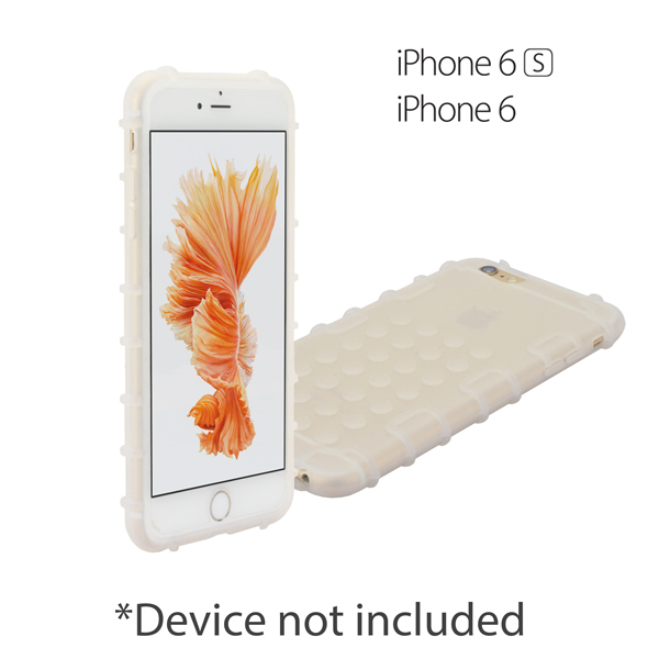 zCover gloveOne Ruggedized HealthCare Grade Silicone Case ONLY fits Apple iPhone 6/6S, CLEAR
