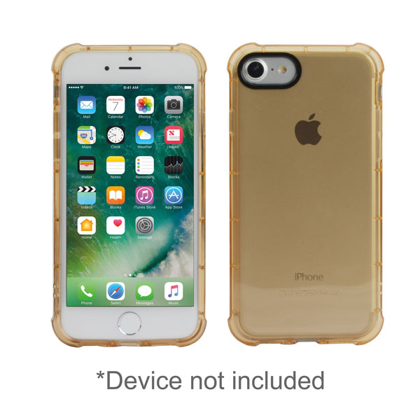 zCover gloveOne Transparent Ruggedized TPU Case ONLY fits Apple iPhone 7, CHAMPAGNE GOLD