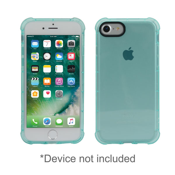 zCover gloveOne Transparent Ruggedized TPU Case ONLY fits Apple iPhone 7, BLUE