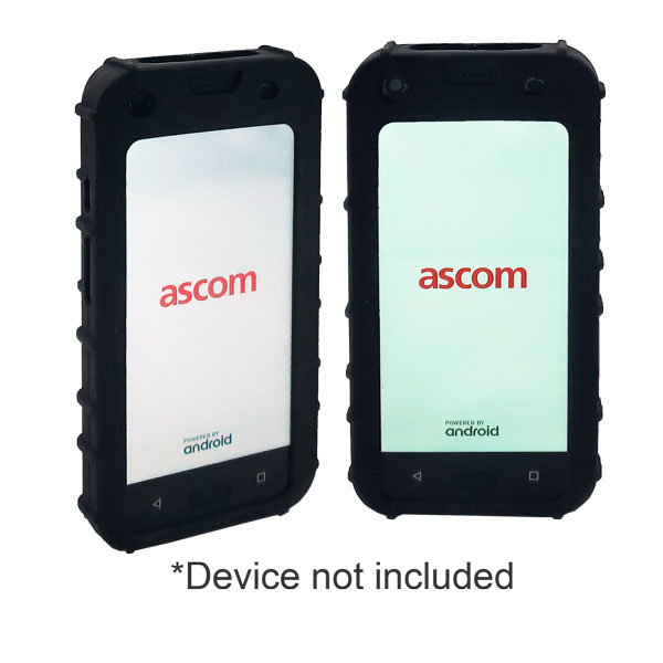 zCover Dock-in-Case Self-disinfecting Antimicrobial Silicone Case ONLY fits Ascom Myco 3 Handset, BLACK