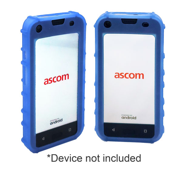 zCover Dock-in-Case Self-disinfecting Antimicrobial Silicone Case ONLY fits Ascom Myco 3 Handset, BLUE
