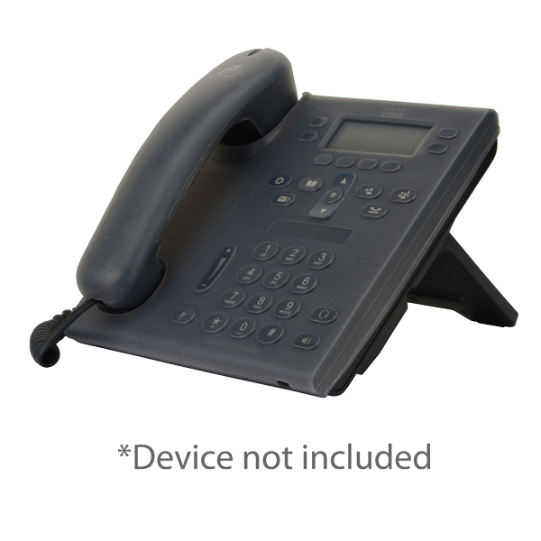 zCover gloveOne HealthCare Grade Silicone Desktop Phone Base & Handset Cover for Cisco Unified IP Phone 6945, GREY
