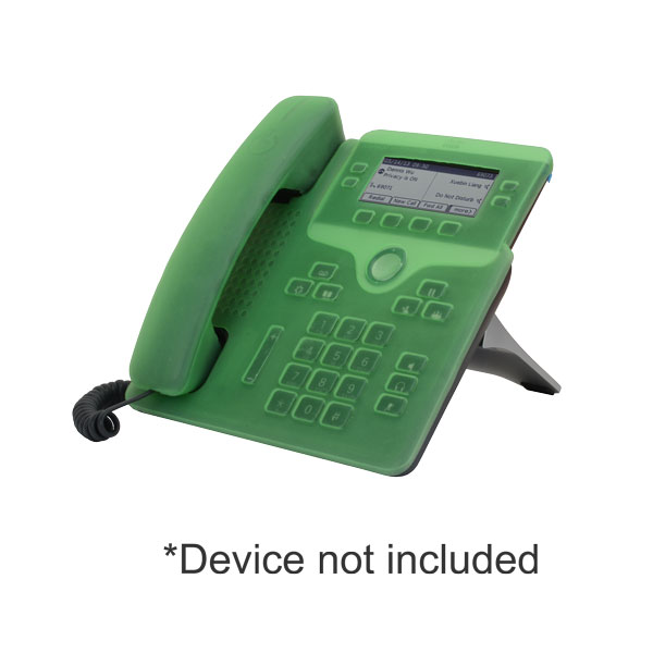 zCover gloveOne HealthCare Grade Silicone Desktop Phone Base & Handset Cover for Cisco Unified IP Phone 7841G, GREEN