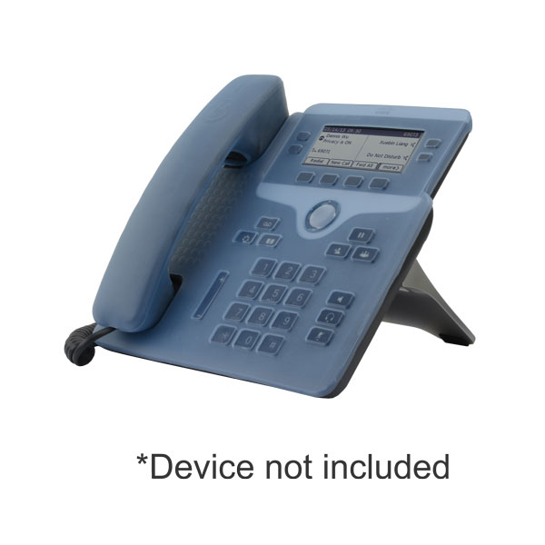 zCover gloveOne HealthCare Grade Silicone Desktop Phone Base & Handset Cover for Cisco Unified IP Phone 7841G, BLUE