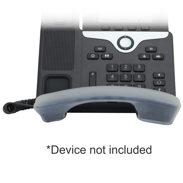 zCover gloveOne HealthCare Grade Silicone Desktop Phone Handset Cover for Cisco Unified IP Phone 7841G/7821G, CLEAR