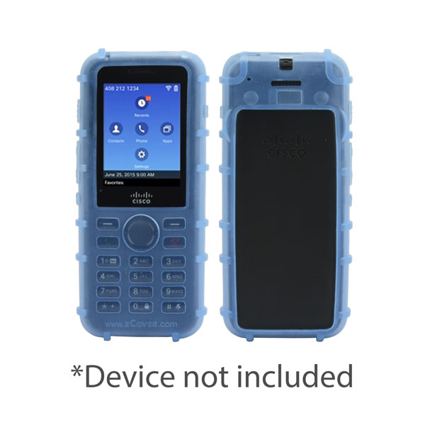 zCover Dock-in-Case Ruggedized HealthCare Grade Back Open Silicone Case (ONLY) fits Cisco 8821/8821-EX Unified Wireless IP Phone, BLUE