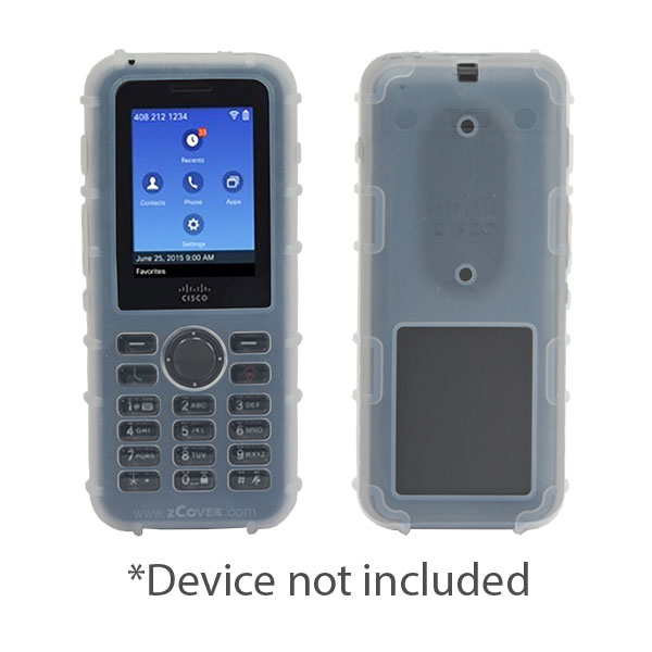 zCover Dock-in-Case Ruggedized HealthCare Grade Silicone Case (ONLY) fits Cisco 8821/8821-EX Unified Wireless IP Phone, CLEAR