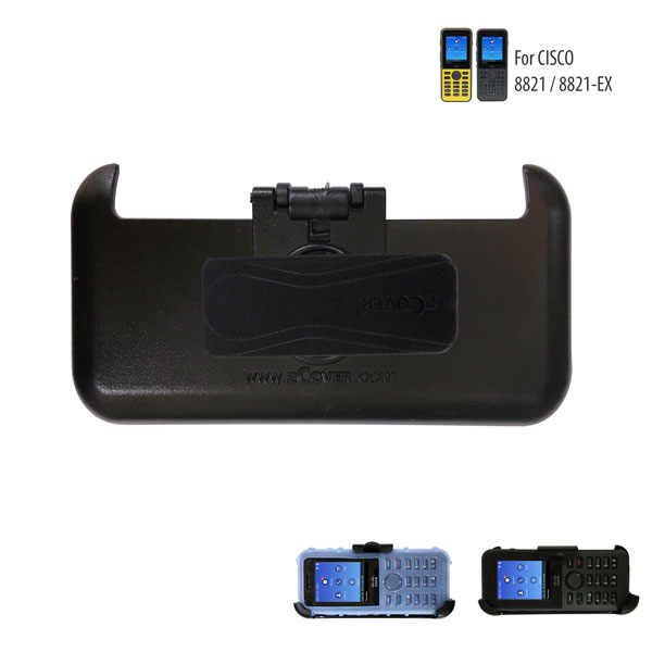 zCover Universal Holster for Cisco 8821 Unified Wireless IP Phone, Compatible with Bare Phone or zCover Ruggedized Case, with Fixed Low Profile Belt Clip