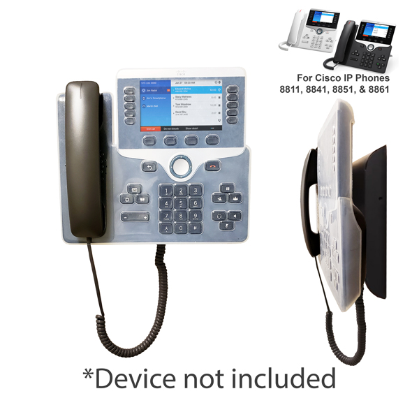 zCover gloveOne HealthCare Grade Silicone Cover for Cisco 8811/8841/8851/8861 Desktop IP Phone, Phone Base ONLY, Compatible with Wall Mount Phone, CLEAR