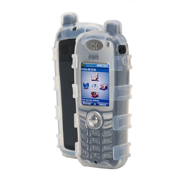 zCover Dock-in-Case Ruggedized HealthCare Grade Back Open Silicone Case w/Tech-Lanyard fits Cisco 7921G Wireless IP Phone, CLEAR