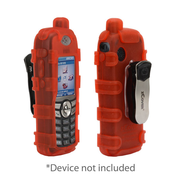 zCover Dock-in-Case Ruggedized Keypad Open HealthCare Grade Silicone Case w/Universal Metal Belt Clip fits Cisco 7921G Wireless IP Phone, RED [Replacement of CI921PRD]
