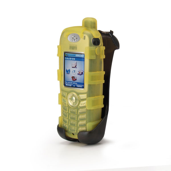 zCover Dock-in-Case Ruggedized Back Open HealthCare Grade Silicone Case w/ Universal Clip Holster fits Cisco 7921G Unified Wireless IP Phone, YELLOW