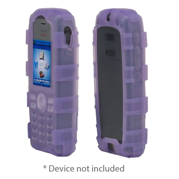 zCover Dock-in-Case CI925BC fits Cisco 7925G/7925G-EX Unified Wireless IP Phone, Ruggedized Back Open Healthcare Grade Silicone Case ONLY, PURPLE