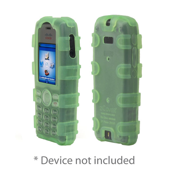 fits Cisco 7925G/7925G-EX Unified Wireless IP Phone, Ruggedized Full Protection Healthcare Grade Silicone Case ONLY, GREEN