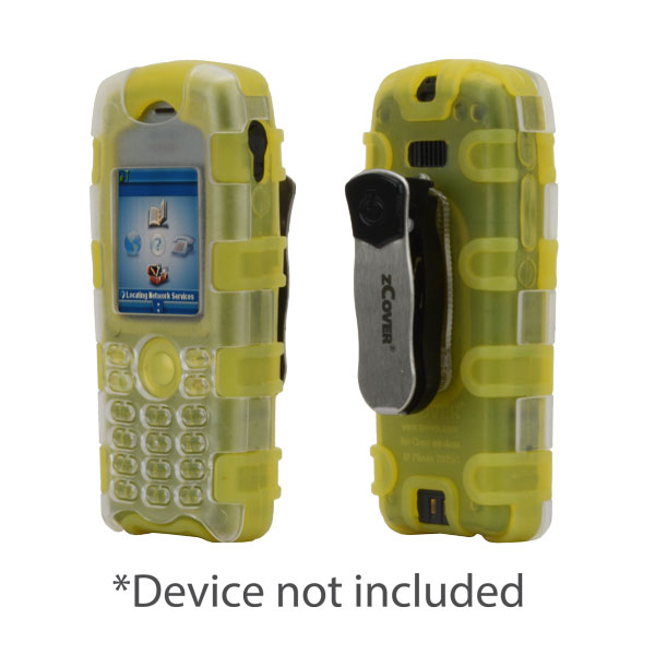 zCover Dock-in-Case Ruggedized HealthCare Grade Silicone Case w/ Front Clamshell & Universal Metal Clip fits Cisco 7925G/7925G-EX Unified Wireless IP Phone, YELLOW [Replacement of CI925HSY]