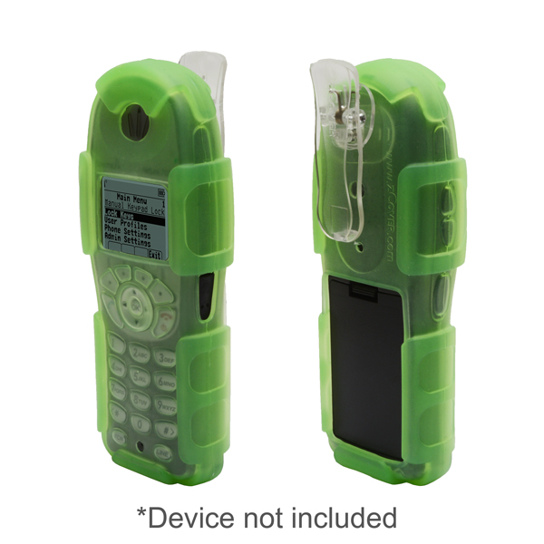 zCover gloveOne Ruggedized Back Open HealthCare Grade Silicone Case w/Fixed Low Profile Belt Clip fits Spectralink 8030, Nortel WLAN 6140, Avaya 3645/6140 & Alcatel 610 Wireless IP Phone, GREEN