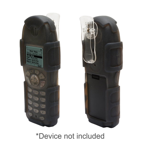 zCover gloveOne Ruggedized Back Open HealthCare Grade Silicone Case w/Fixed Low Profile Belt Clip fits Spectralink 8030, Nortel WLAN 6140, Avaya 3645/6140 & Alcatel 610 Wireless IP Phone, GREY