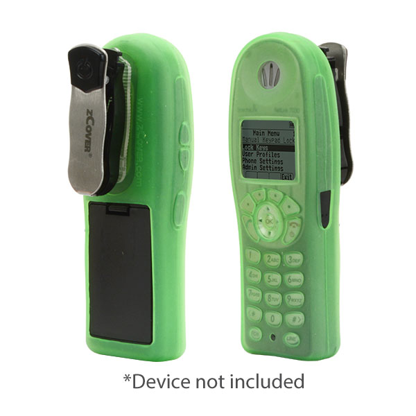 zCover gloveOne Office Version Healthcare Grade Silicone Case fits Spectralink 8030, Nortel WLAN 6140, Avaya 3645/6140 & Alcatel 610 Wireless IP Phone, w/Universal Metal Belt Clip, GREEN [Replacement of SK130ONG]
