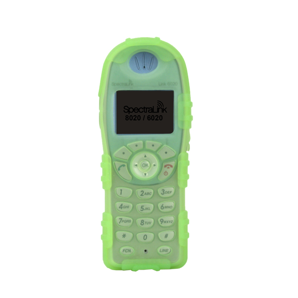 Rugg Healthcare Grade Back Open Silicone Case (ONLY) fits Spectralink 8020/6020, Avaya 3641/6120, Nortel WLAN 6120 & Alcatel 310 Wireless IP Phone, GREEN