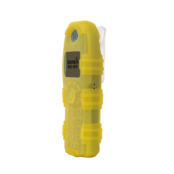 Rugg Healthcare Grade Back Open Silicone Case fits Spectralink 8020/6020, Avaya 3641/6120, Nortel WLAN 6120 & Alcatel 310 Wireless IP Phone w/Fixed Low Profile Belt Clip, YELLOW
